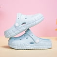 thumbnail image 5 of Ticikt Kids Girls Boys Clogs Garden Shoes Toddler Slides Sandals Children Water Shower Beach Pool Slippers Indoor Outdoor,Color:Light Blue,Size:3-4 Years, 5 of 9