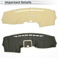 thumbnail image 5 of Unique Bargains Dash Cover for Hyundai Santa Fe 2007-2012 Non-Slip Dashboard Carpet Mat Polyester Silicone Beige, 5 of 7