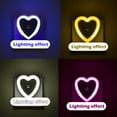 thumbnail image 5 of Eguiwyn Night light Heart Shape Plug-in Intelligent Light Sensor Control LED Night Light Lamp For Bedroom Hallway Night Lights White One Size, 5 of 5