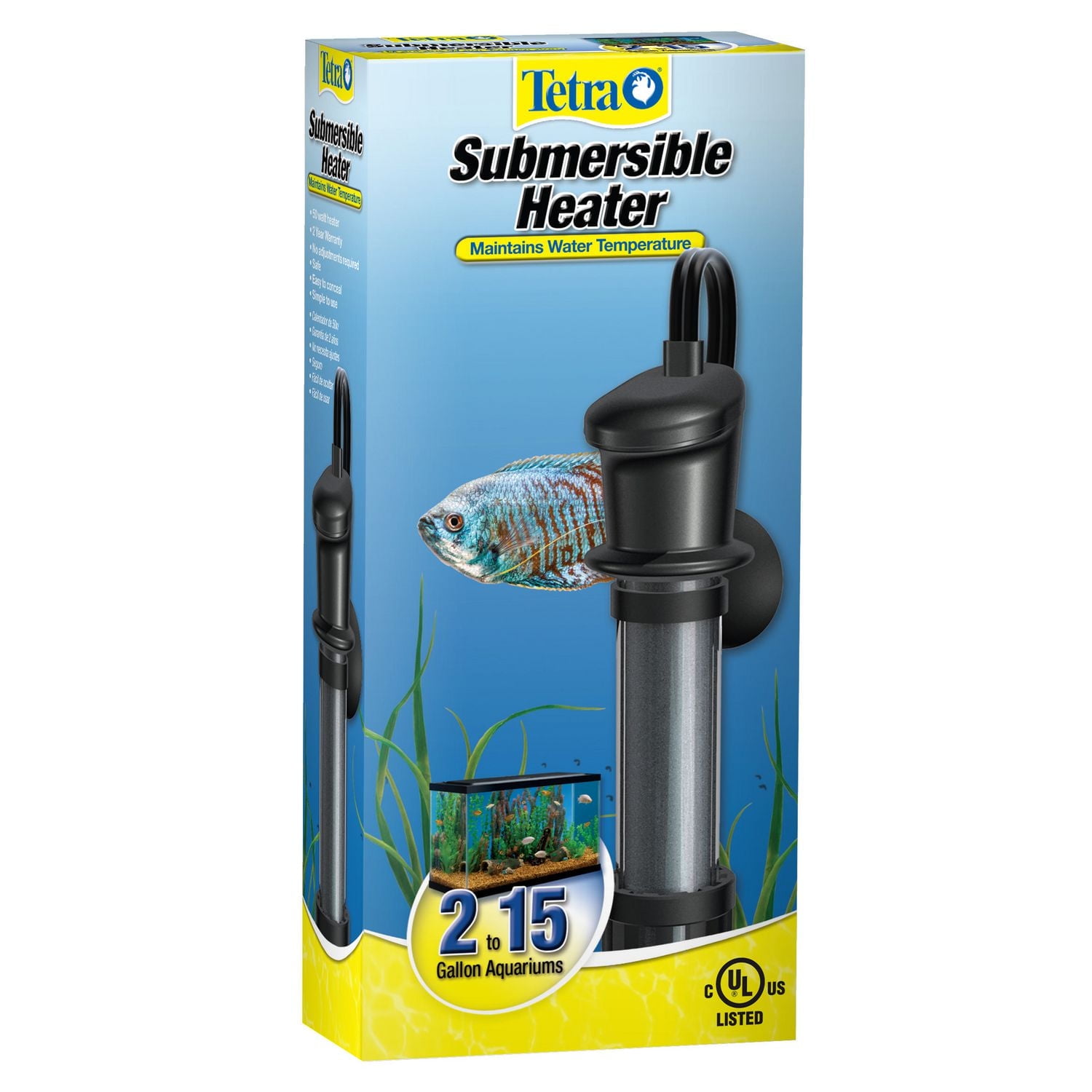 Tetra 50 Watt Submersible Aquarium Heater, For 2-10 gallon