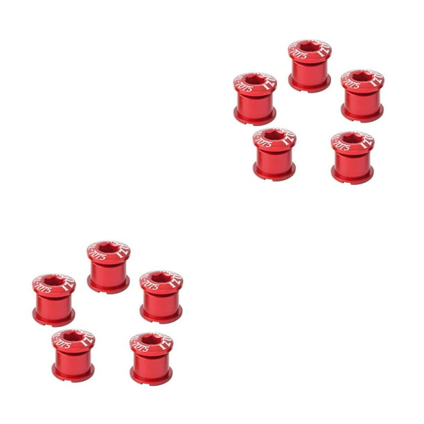 Soidarity 5 uds. Pernos de bicicleta, accesorios de ciclismo para platos y bielas, placa doble, rojo Type2 NO2