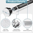 thumbnail image 2 of Holytech Shower Curtain Rod 42 To 76 Inch Tension Curtain Rod No Drilling 7/8"Adjustable Curtain Rod Expandable Shower Pole Black Shower Rods Spring Tension for Window Bathroom, 2 of 10