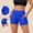 🔥 Blue, variant on USSUMA Womens High Waist 3-Inch Yoga Shorts with Pocket Compression Stretch Cycling Biker Shorts Breathable Moisture-Wicking Support for Running Gym and Casual Wear, Womens Shorts, Activewear