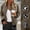 Brown, variant on Drovellove Women's Lightweight Lined Jacket with Round Neck, Waterproof & Windproof Shell for Rainy Days, Casual Fashion Outerwear for Home, Errands