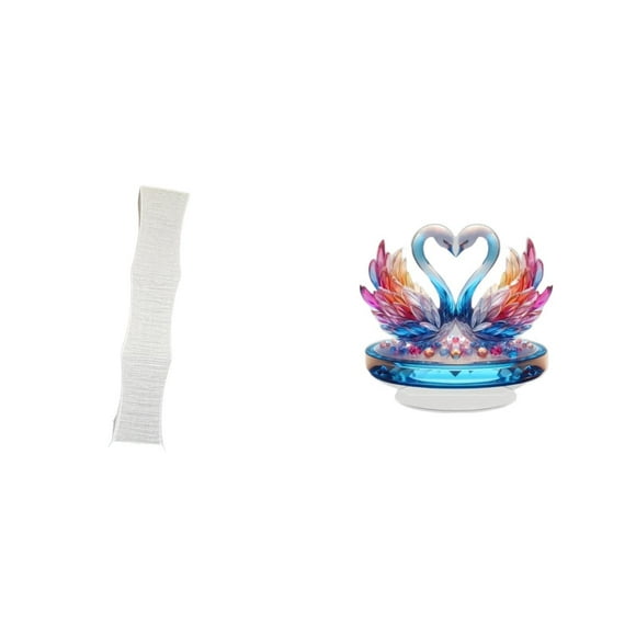 Lámpara De Pie Con Pantalla De Cisne De Papel Acrílico. Centro De Mesa Acogedor Para Sala De Estar. Cubierta Para Lámpara De Pie. Escultura De Pantalla. Estatua. Decoración Plana Para Mesa,