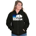 thumbnail image 3 of SoDak South Dakota Buffalo Vacation Zip Up Hoodie Men's Women's Brisco Brands S, 3 of 6