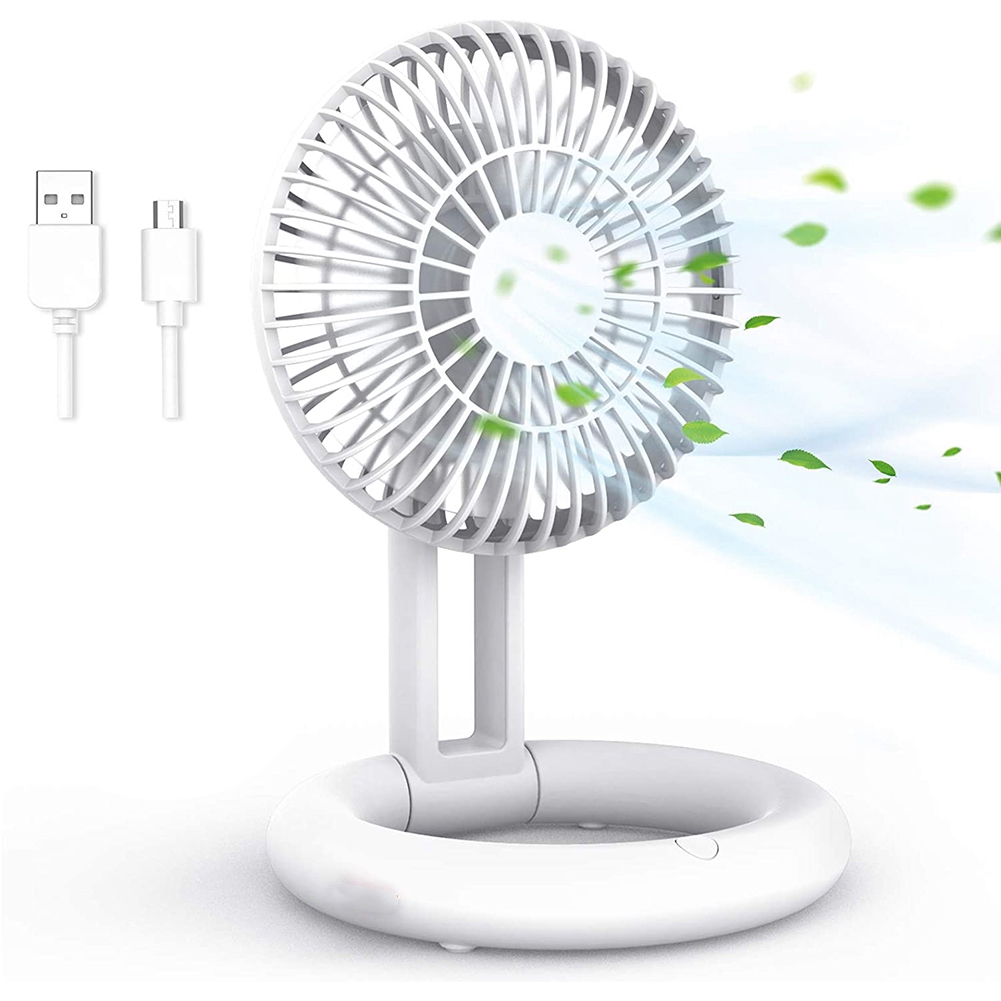 Wireless Fans Adjustable Desktop Fans USB Rechargeable Table Fans ...