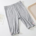thumbnail image 2 of Hvobtty Toddler Sport Shorts Pants , Toddler Summer Short Pants, Children's Summer Solid Color Casual Sports Leggings Designed with A Small Bow Tie Half Pants for Kids Gray 11-12 Years, 2 of 5