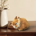 thumbnail image 1 of Apmemiss Clearance Simulation Bunny Figurine with Realistic Lifelike Design, Hand-Crafted Home Decor Miniature for Easter Basket Indoor Outdoor Decor, Collectible Ornament, 1 of 8