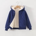 thumbnail image 2 of 7-8 Years Big Boys Quilted Hooded Jacket Fleece Lined Zip Up Lightweight Padded Coat, 2 of 6