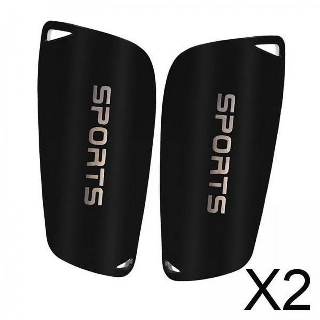 2x2 Uds. Espinilleras De Fútbol, tablero Protector Deportivo Para Pantorrillas Para Niños, Niños, Mujeres, Negro