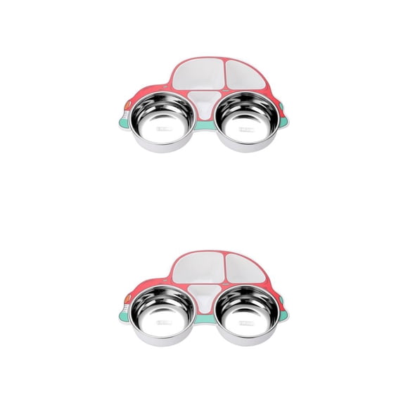 Vajilla para niños Naiovety Cuchara Tenedor cuenco antideslizante juego de platos Type6 NO6