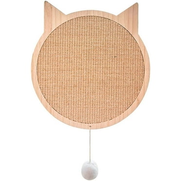 Kats 'N Us Wood Cat Scratching Pad with Suction Cup Mount, 1 Pack