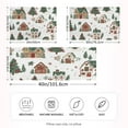 thumbnail image 2 of Yayeee Pillowcase Standard Size Set of 2 Satin Wrinkle Resistant Pillow Case, Brown Christmas House, 2 of 7