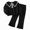 G301-Black, variant on HFHAPW Toddler Girl Fall Winter Clothes Kids Crewneck Graphic Sweatshirts Pants Set 2Pcs Long Sleeve Outfits Set,9-10 Y