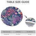 thumbnail image 6 of Pioneer Flower Floral Print Pattern Round Fitted Tablecloth with Elastic Edge,Dining Table Cover Waterproof,Outdoor Round Tablecloth for Camping,Dining,Indoor and Outdoor, 6 of 7