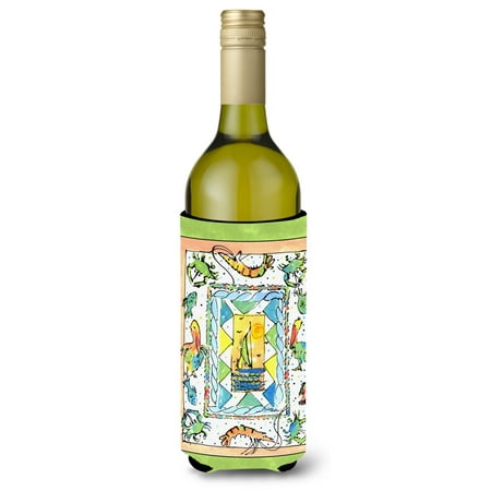 

Caroline s Treasures 8092LITERK Crab sailboats and more Wine Bottle Hugger Wine Bottle multicolor