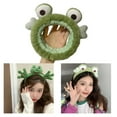 thumbnail image 2 of Aellinatey Carnivals Green Frog Headband Plush Hairbands Cute Girls Washing Face Headband, 2 of 21
