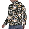 thumbnail image 3 of Hoodies for Men - Halloween Scull Peace Sign cool Long Sleeve Comfrt Men'S Fashion Hoodies & Sweatshirts, Sweatshirts for Men Hoodies Pullover Clothing Clothes with Pouch, 3 of 7