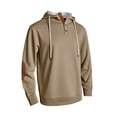 thumbnail image 5 of pstuiky camisas de manga larga para hombre, Blusa informal y moderna de color liso con capucha, manga larga y bolsillos abotonados para hombre Tops de hombre xxxl, 5 of 5