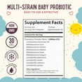 thumbnail image 4 of Mama Natural Baby Probiotic Drops | Pediatrician-Approved Infant Probiotic Colic Drops – Infant Gas, Constipation, Fussiness & Immune Support Supplement – 10 Strains & 4 Billion CFU with MCT Oil, 4 of 8
