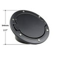 thumbnail image 3 of Xotic Tech 1 x Black Metal + ABS Fuel Door Gas Cap Lid Cover for Jeep Wrangler JK 2007-2018, 3 of 7
