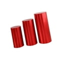 thumbnail image 1 of Juego de 3 soportes de zócalo, cubiertas de pilares cilíndricos, cubiertas de pedestal de postre, rojo, 1 of 9