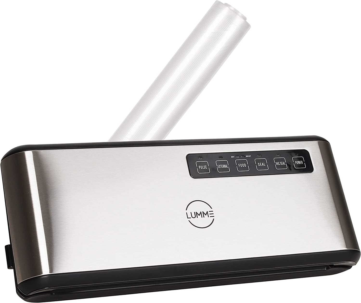Lumme Vacuum Sealer Machine, 110W Suction Power, Bags Included, Compact