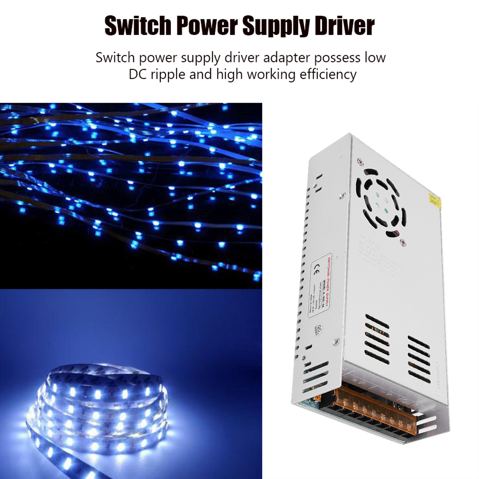 Switch Power Supply Driver Adapter Aluminum Alloy Dc24v Led Screen Strip Light 3d Printers 500 2755