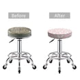 thumbnail image 6 of Lsque Cute Rabbit Round Bar chair cushion covers Velvet Fabric Premium Comfort Protects from Scratches and Stains for 14-17 Inch Chair- 12 inch, 6 of 7