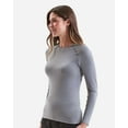 thumbnail image 2 of Onna NN370 Women's Unstoppable Long Sleeve Fresh Underscrub Base Layer-Heather Grey-XS, 2 of 5