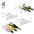 mDesign Plastic Free-Standing Stacking 3 Bottle Wine Storage Rack, 4 ...