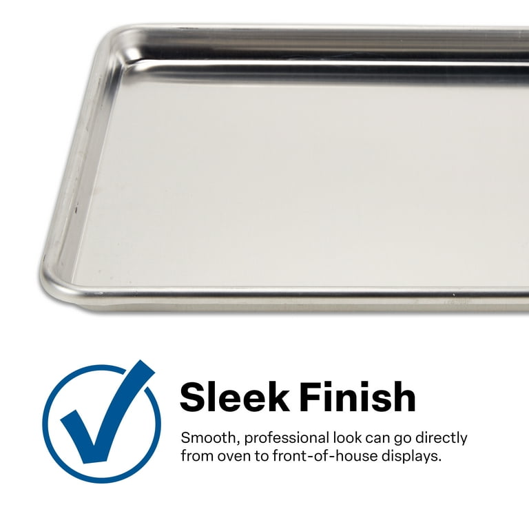  NYHI Silver Aluminum Rectangular Baking Pan, Set of 4, Even  Heat Distribution, Ideal for Table Chafing, Baking, Roasting, Broiling,  Picnics, Tailgates, Catering and Commercial Use: Home & Kitchen
