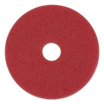 Boardwalk Buffing Floor Pads, 13" Diameter, Red, 5/Carton -BWK4013RED