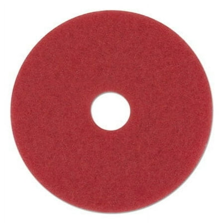 Boardwalk Buffing Floor Pads, 13" Diameter, Red, 5/Carton -BWK4013RED