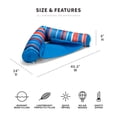 thumbnail image 2 of Big Joe Noodle Sling Pool Float Adults Doubled-Sided Mesh 3 Feet Bean Filled Pool Float with Cup Holder Blurred Americana, 2 of 7