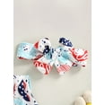 thumbnail image 6 of Arvbitana 4th of July Baby Girl Clothes Flag Print Romper Tassel Bodysuit Jumpsuit Sleeveless with Headband 2Pcs 0M 3M 6M 12M 18M, 6 of 9