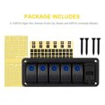 thumbnail image 4 of tredstone Automotive Switch Panel Removable Blue Lighting 5 Gang Panels Accessories, 4 of 6