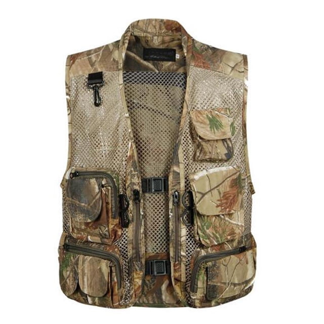 Hombre Chaqueta de Bolsillo para Hombre Chaleco de Malla Chaleco para Pesca L XL XXL SG