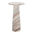 thumbnail image 2 of Safavieh  Couture Valentia Round Marble Accent Table White/Brown 10 IN W x 10 IN D x 18 IN H, 2 of 5