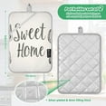 thumbnail image 3 of Pot Holders Set of 2 Heat Resistant 338℉ Kitchen Oven Gloves Potholder Cooking Baking Microwave Mitts Art Sweet Home, 3 of 7