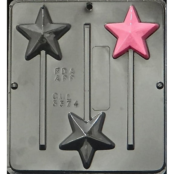 3374 Star Lollipop Chocolate Candy Mold