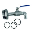 thumbnail image 4 of simhoa 50 Gallon Steel Drum Faucet Barrel Faucet Dn50, Leakproof, Replace Parts, Stainless Steel with Gaskets Fitting IBC Tank 20mm, 4 of 10