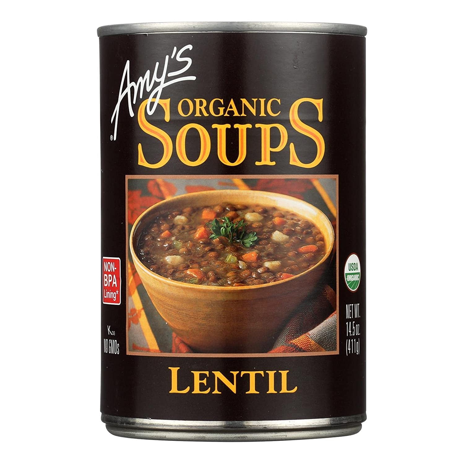 Amy's Organic Soup Lentil 14.5 oz Pack of 2