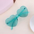 thumbnail image 3 of Sywqhk Gafas De Sol Simples De Color Caramelo Puro Con Forma De Corazón Para Mujer (Verde)-195634.02 Sywqhk Para estrenar, 3 of 7