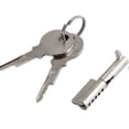 thumbnail image 1 of Double Door Freezer Lock Glass Counter Lock Sliding Door Lock Showcase Lock Set Freezer Accessories (28*11*6.8）, 1 of 5