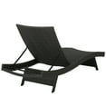 Anthony Outdoor Wicker Chaise Lounge Chair, Grey