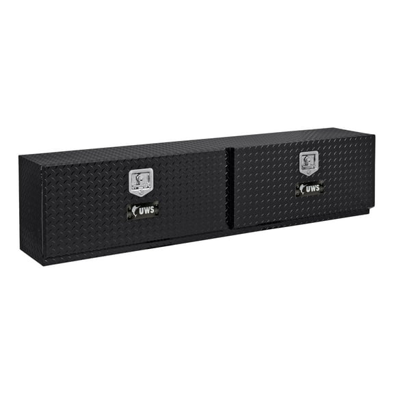 UWS EC40052 72-Inch Gloss Black Heavy-Wall Aluminum Double-Door Topside Tool Box