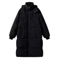 thumbnail image 4 of Niaviben Long Puffer Coat Women's Thickened Down Jacket Womens Puffy Jackets Winter Jackets for Women Womens Jackets for Women Trendy Light Jackets for Women Casual Black L, 4 of 4
