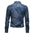 thumbnail image 3 of Fesfesfes Blouse Shirt for Men New Long Sleeve Printed Casual Lapel Button Button Light Business Shirt, 3 of 8